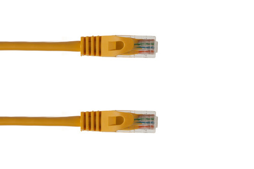 UTP 7' CAT5E Yellow Patch Cable With Ferrari Boots 568B