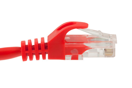 UTP 7' CAT5E Red Patch Cable With Ferrari Boots 568B