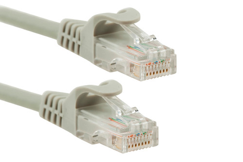 UTP 15' CAT5E Gray Patch Cable With Ferrari Boots 568B