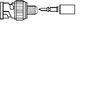 RG-6 BNC Crimp On For PVC Cable (5 Pieces Per Bag)