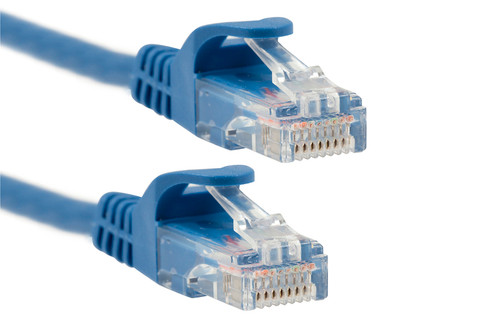 UTP 5' CAT5E Blue Patch Cable With Ferrari Boots 568B