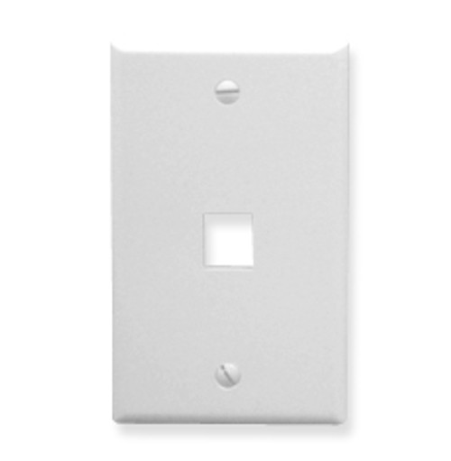 Face Plate 1 Port White ICC