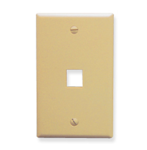 Face Plate 1 Port  Ivory ICC