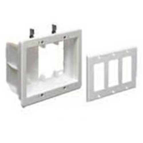 Mounting Box For TV 3-Gang Power & Low Voltage Recessed