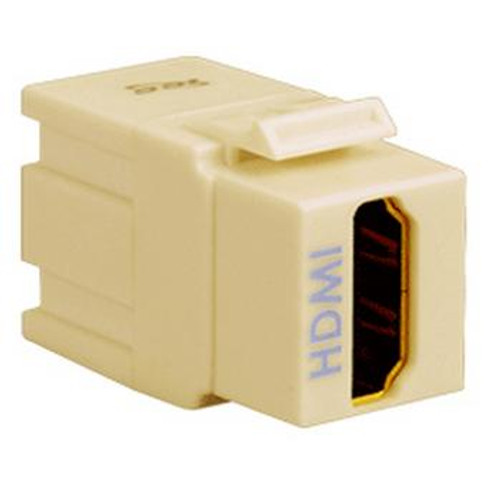 HDMI Keystone Coupler, Female-to-Female Ivory