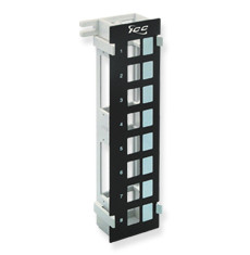 Blank Patch Panel 8 Port Vertical, w/ Wall Mounting Bracket