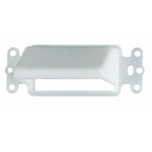 Feed Through Plate Decora Style 1-Gang White Vertical