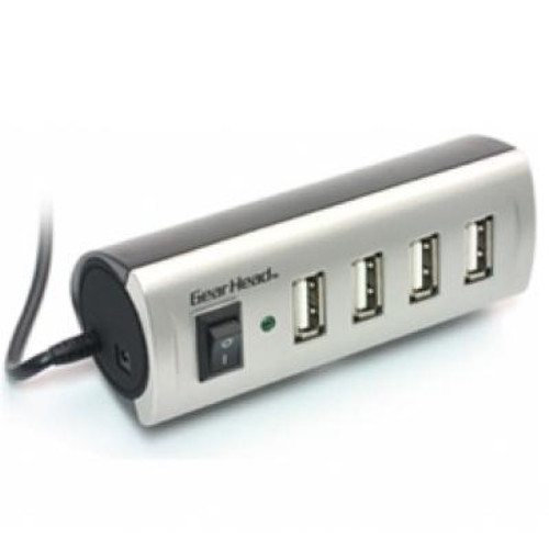 USB Hub 4 Port, 2.0 with Energy Saving Switch,(AC Powered)