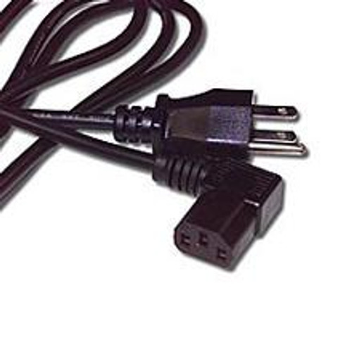 Power Cord 6' UL NEMA 5-15P To IEC320-C13R (90°) PC To Wall