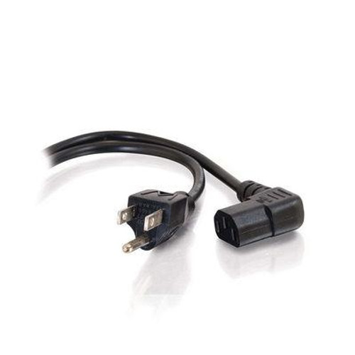 Power Cord 14' UL NEMA 5-15P To IEC320-C13R (90°) PC To Wall