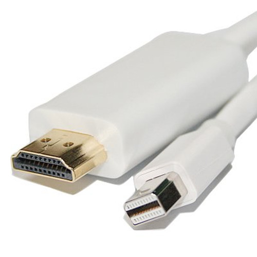Mini DisplayPort Male to HDMI Male 6 Foot Cable