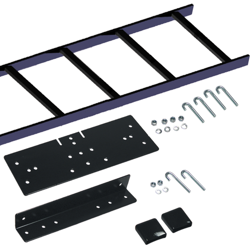 5’ RUNWAY RACK-TO-WALL KIT  1X 5’ straight section ladder rack runway,   1X relay rack bracket,