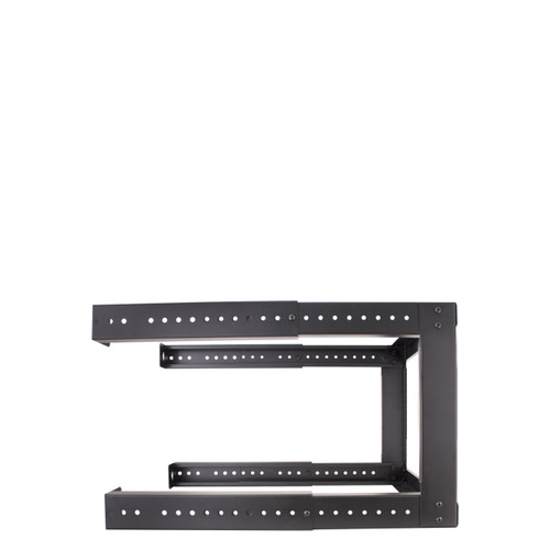 6U Open Wall Mount. Adjustable Depth From 18"-30". With M6 Screws & Cage Nuts