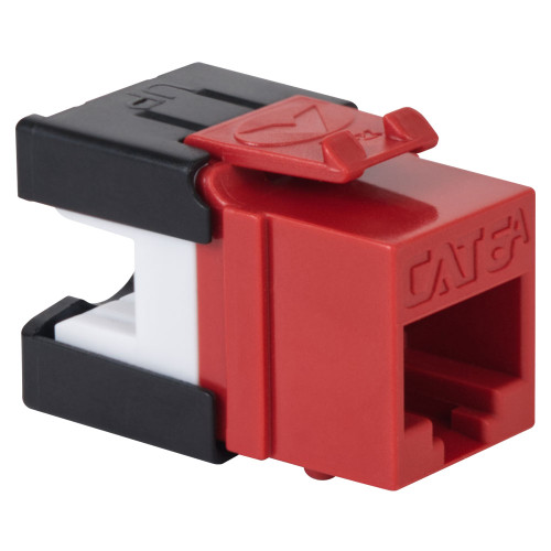 CAT6A RJ45 Keystone Jack for HD Style - Red