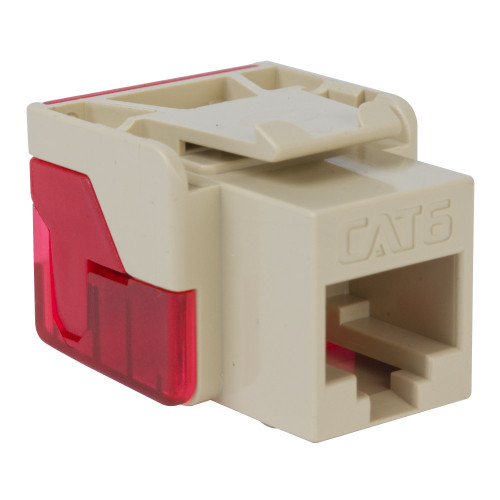 CAT6 RJ45 Keystone Jack for EZ® Style - Ivory