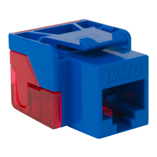 CAT6 RJ45 Keystone Jack for HD Style-Blue - 400-Pack