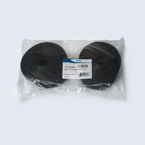 VELCRO® Brand Qwik® Tie Cable Tie Tape 75′ Per Roll in Black - 10 Rolls