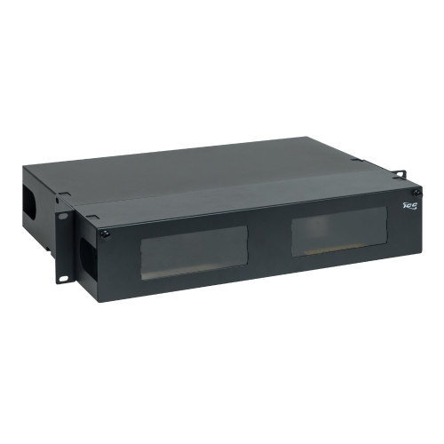 Classic 2 RMS Fiber Optic Rack Mount Enclosure with 6 Slots for LGX Compatible Adapter Panels or Cassettes