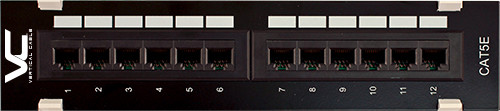 CAT5E 12 Port-Mini, 110 IDC Patch Panel | 1U
