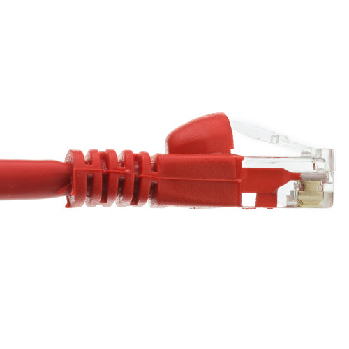 Cat6 Red Copper Ethernet Cable Snagless Boot 20ft