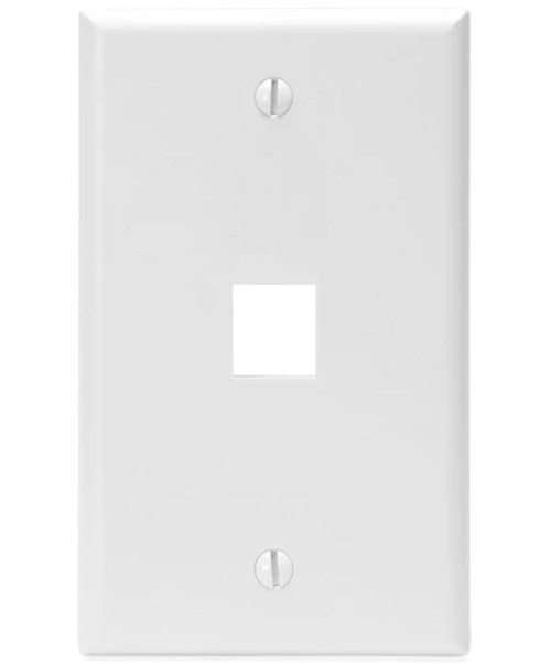 1-Gang Quickport Wall Plate, 1-Port