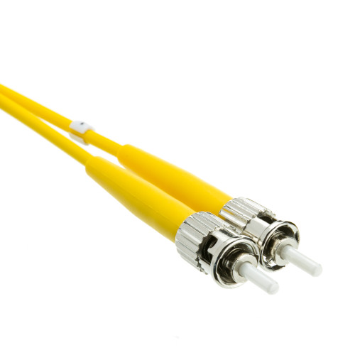 15 meter SC/ST Singlemode Duplex Fiber Optic Cable, 9/125