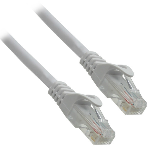 UTP 12" CAT6 White Patch Cable With Flexible Boots 568B