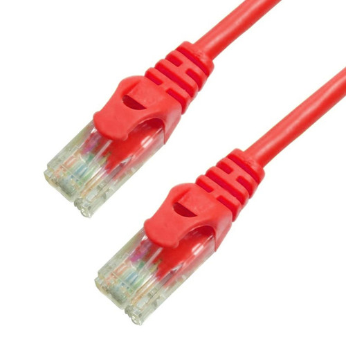 50Ft Cat5e Ferrari Boot Ethernet Cable - Red