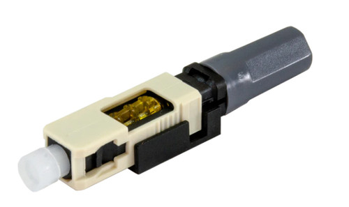 ECO Series™ Field-Assembly SC Type Multimode OM1 Fiber Optic Connectors 1 unit - Beige (Distribution / Duplex)