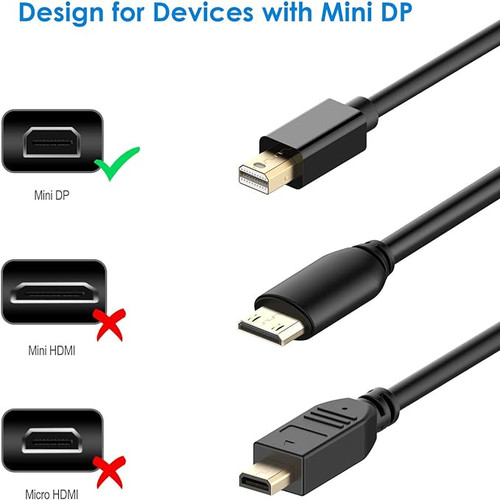 Nanocable Convertitore Mini DisplayPort A HDMI – Adattatore MDP/M A HDMI Femmina, 15 Cm, Nero, Plug&Play