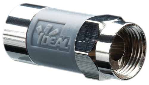 Ideal TLC™ RG-6 F Tool-less Cmprsn Conn, Gray, 10/Bag, 85-168-010