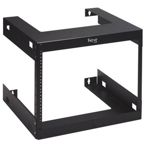 Wall Mount Rack 19" W x 17.75" H x 18" D Black, 8U ICC