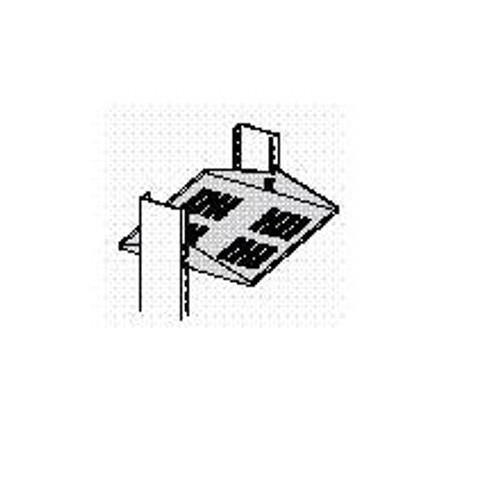 Shelf Low Profile Ventilated 16"D Mill