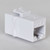 CAT5e RJ45 Keystone Coupler in HD Style - White