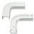 3/4″ Cable Raceway Flat Elbow and Base - 10-Pack-White