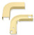 3/4″ Cable Raceway Flat Elbow and Base-Ivory