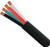 Audio Cable 18AWG 4 Conductor Stranded (16 Strand) 500′, PVC Jacket Pull Box, Black