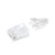 Cat6 RJ45 8P8C Ends Plug Ethernet Cable Crimp Connectors Transparent Modular Plug with Clear Hood Connector Cat6 Strain Relief Boots