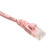 Cat5e Pink Copper Ethernet Cable Snagless Boot, 10ft
