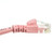 Cat5e Pink Copper Ethernet Cable Snagless Boot, 10ft