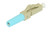 ECO Series™ Field-Assembly LC Type Multimode OM2/3/4 Fiber Optic Connectors - Aqua 1 unit (Duplex)