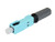 ECO Series™ Field-Assembly SC Type Multimode OM2/3/4 Fiber Optic Connectors - Aqua 1 unit (Distribution / Duplex)
