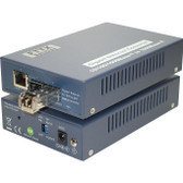 Media Converter,GbE SFP/LC MM To 10/100/1000Base-T/GbE