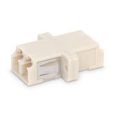 Fiber Coupler LC/LC Duplex, Multi Mode,Bronze Sleeve, White