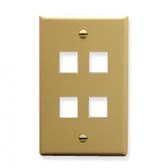 Face Plate 4 Port Ivory ICC