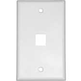 Face Plate 1 Port White