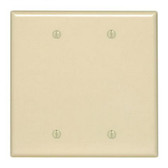 Face Plate Blank Double Ivory, Leviton