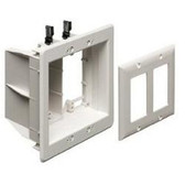 Mounting Box For TV 2-Gang Power & Low Voltage Recessed