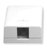 Surface Mount Box 1 Hole White ICC