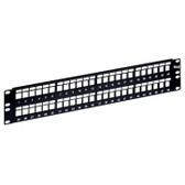 Blank Patch Panel 48 Port 2U Flush Mount High Density